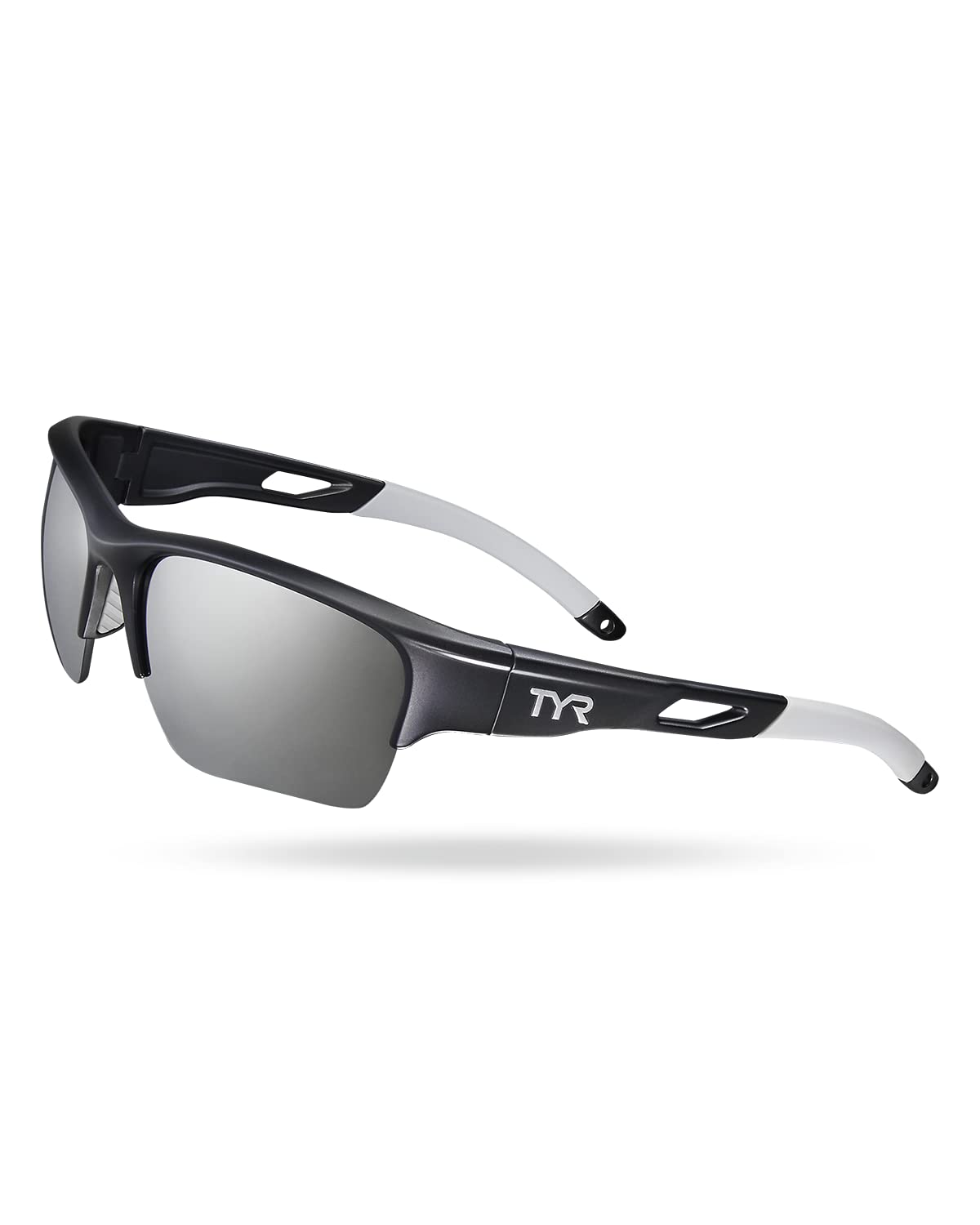 TYR Vatcher Performance Sunglasses, Silver/Black, One Size