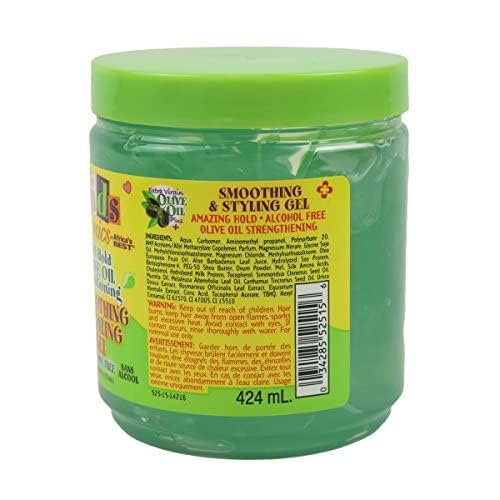 Originals by Africa's Best Soft Hold Olive Oil Conditioning Smoothing & Styling Gel, 15oz Jar