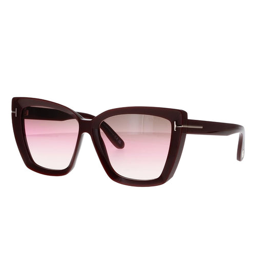 Sunglasses Tom Ford FT 0920 Scarlet- 02 69F Shiny Burgundy/Gradient Brown, Pin