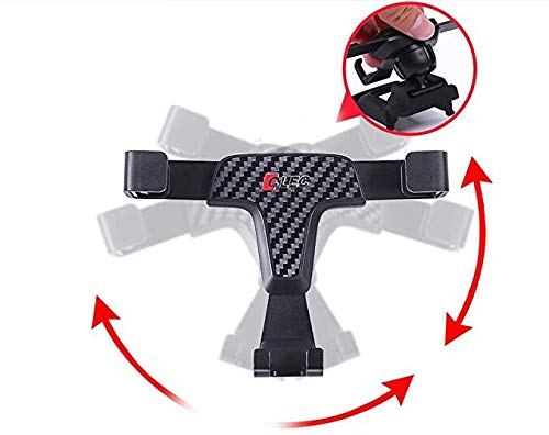 BEERTE Phone Holder fit for Audi Q5 2018-2024 Audi SQ5 2018-2024 Adjustable Air Vent Car Dashboard Cell Phone Mount Carbon Fiber Pattern Phone Mount…