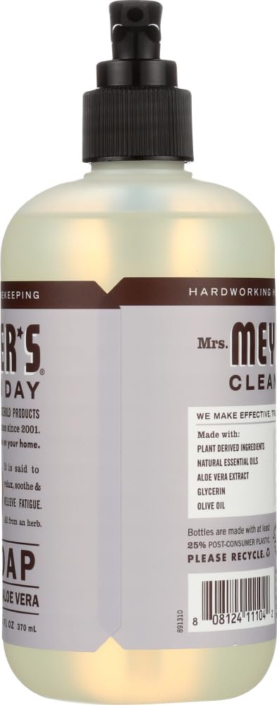 MRS. MEYER'S HAND SOAP,LIQ,LAVENDER, 12.5 FZ