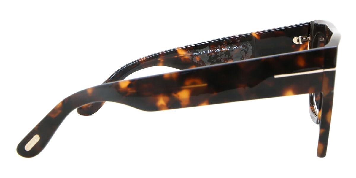 Tom Ford RENEE FT 0847 Dark Havana/Smoke Shaded 52/21/140 women Sunglasses