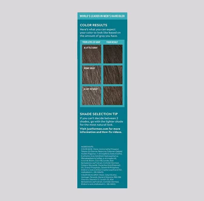 Just For Men Color Gel Mustache & Beard M-45, Dark Brown (Value Pack Of 4)