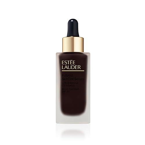Estée Lauder Futurist Skin Tint Serum Foundation SPF 20 with Glycerin | Light Coverage, 1.0 Fl Oz, 9N1 Ebony