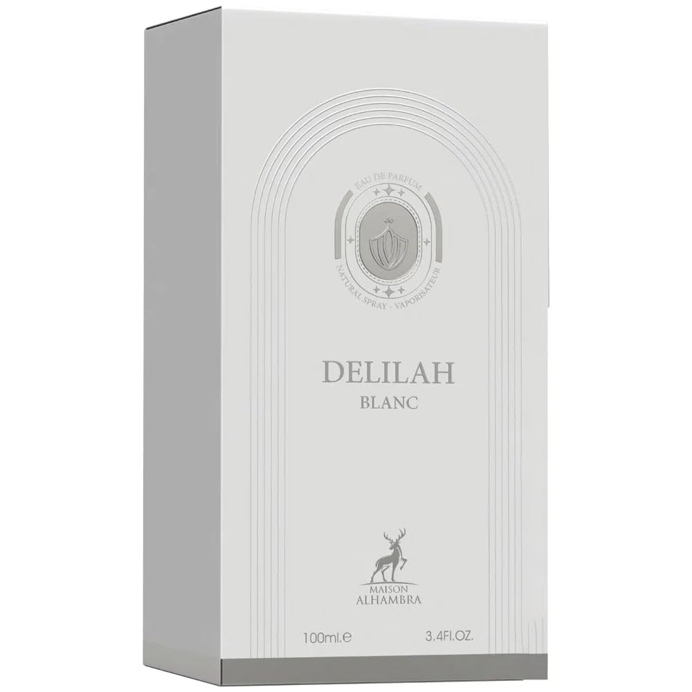 Maison Alhambra Delilah Blanc - Citrus, Amber, Floral, Musky - Eau de Parfum Spray Long-Lasting Fragrance for Women, 3.4 Ounce / 100 ml Beauty and Personal Care Maison Alhambra