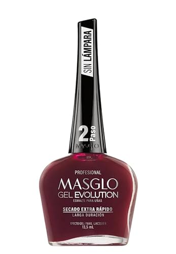 MASGLO Evolution Nail Polish Gel Effect, No UV/LED Lamp Required, Lasts Up To 12 Days, 1 Piece Color (Professional) Beauty & Personal Care MASGLO