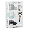 SpaScriptions Dead Sea, Charcoal, & Clay Gel Face Mask with Silicone Applicator - 3 Pack, 1.7 oz each Jar, 5.1 oz total