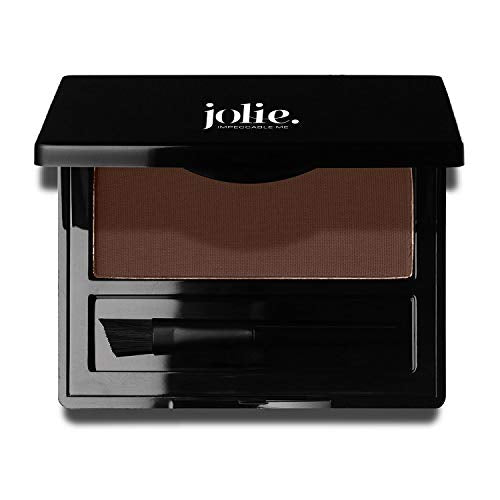 Jolie Brush on Brow Pressed Eye Brow Powder (Dark Brown)