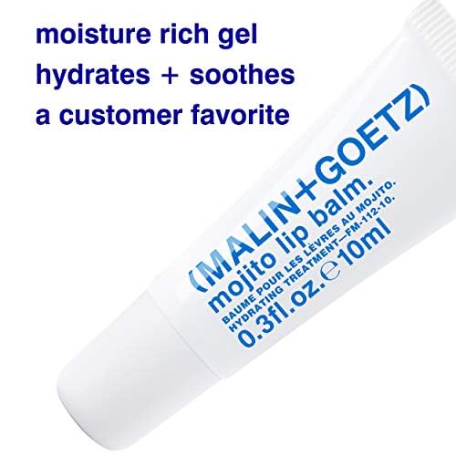Malin + Goetz Mojito Lip Moisturizer for Men & Women, 0.3 fl. oz. - Hydrating Lip Gel for Chapped Lips, Nourishing Dry Lip Treatment, No Fragrance or