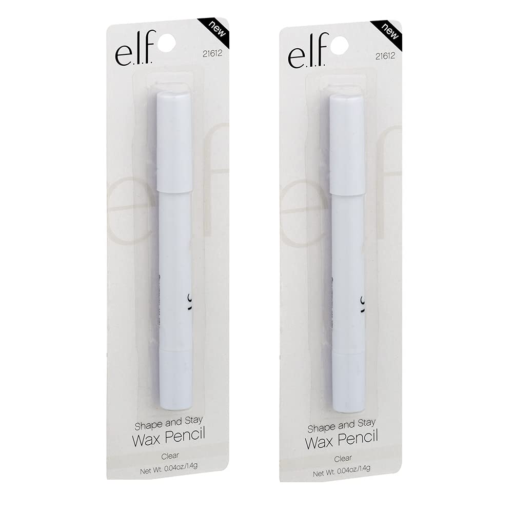 Pack of 2 e.l.f. Shape and Stay Wax Pencil, Clear 21612