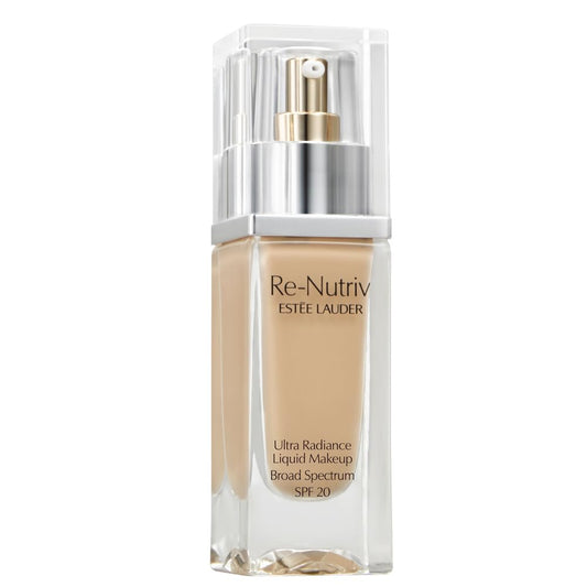 Estée Lauder Re-Nutriv Ultra Radiance Liquid Foundation SPF 20 | Luxurious, Hydrating, Long-Wearing, 1 Fl Oz, 1W1 Bone