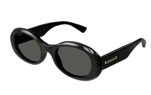 Gucci Grey Oval Ladies Sunglasses GG1587S 001 52