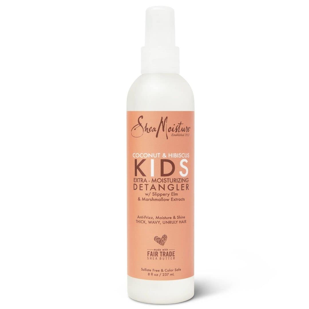 SheaMoisture Kids Extra-Moisturizer Detangler, Coconut & Hibiscus, multi, 8 Fl Oz (Pack of 1)