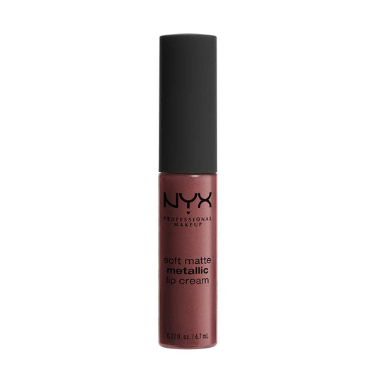 NYX PROFESSIONAL MAKEUP Soft Matte Metallic Lip Cream, Liquid Lipstick - Rome (Medium Nude With Red Undertone) Beauty & Personal Care NYX PROFESSIONAL MAKEUP