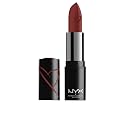 NYX PROFESSIONAL MAKEUP Shout Loud Satin Lipstick, Infused With Shea Butter - Hot In Here (Burnt Red)