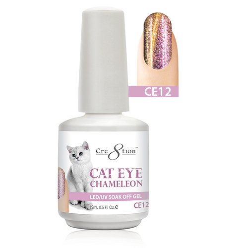 Cre8tion Cat Eye Chameleon LED/UV Soak Off Gel Polish 0.5 oz (CE12) Beauty & Personal Care Cre8tion