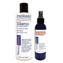 Psoriasis Shampoo and Leave-In Styling Spray Conditioner (Combo Pack) | Detangler for Sensitive Skin, Soothing Anti Dandruff, De-Flake, Dry Scalp