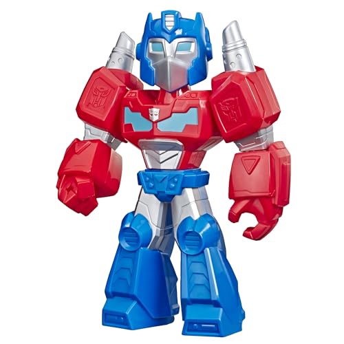 Transformers Optimus Prime Mega Mighties 10" Action Figure, Toys for Kids Ages 3 & Up (Amazon Exclusive)