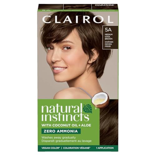 Clairol Natural Instincts Hair Color, Medium Cool Brown [5A] 1 ea (Pack of 4)