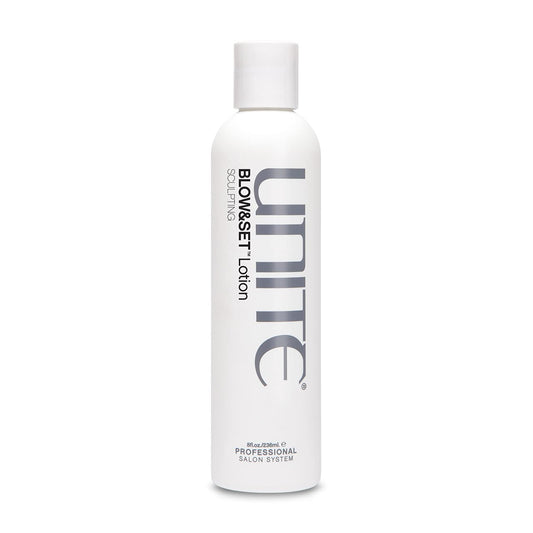 UNITE Hair - BLOW&SET Lotion - Styling Lotion for Hold, Volume, and Curl - Activates & Reactivates with Heat - Paraben-Free & UV Protection - Ideal