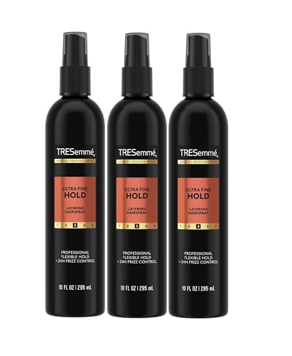 TRESemmé Non-Aero Hairspray Ultra Fine for 24-Hour Frizz Control 10 Fl Oz Pack of 3