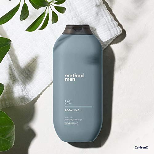 Method Men Body Wash, Sea + Surf, Paraben and Phthalate Free, 18 fl oz (Pack of 1)