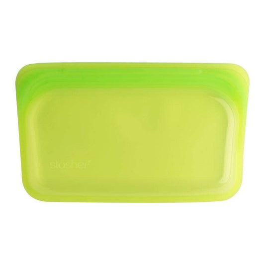 Stasher Platinum Silicone Food Grade Reusable Storage Bag, Lime (Snack) | Reduce Single-Use Plastic | Cook, Store, Sous Vide, or Freeze | Leakproof…