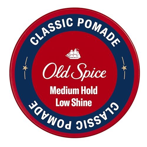 Old Spice Mens Hair Pomade, Medium Hold, Low Shine, Mens Hair Styling, 2.22 oz