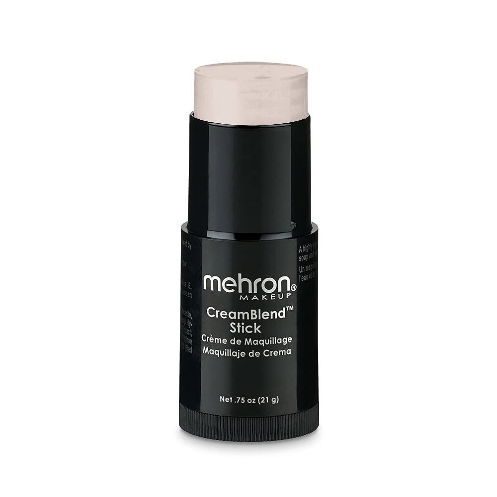Mehron Makeup CreamBlend Stick | Face Paint, Body Paint, & Foundation Cream Makeup | Perfect for Halloween .75 oz (21 g) (Butterfly Ivory)
