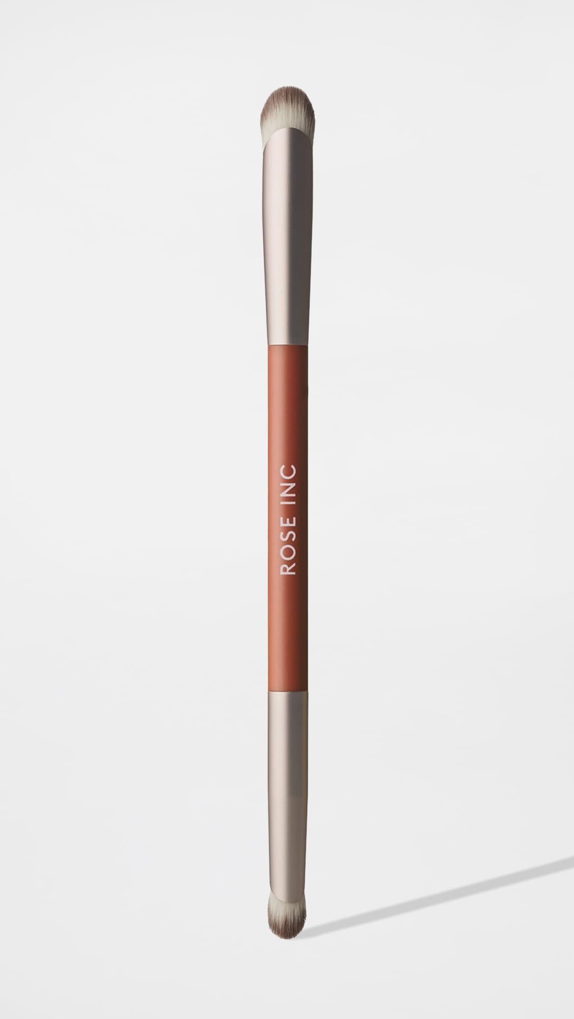 Rose Inc Number 8 Dual-Ended Eyeshadow Brush - Vegan Brush for Blending & Highlighting Eyeshadow