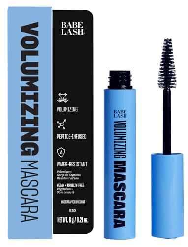 Babe Original Babe Lash Mascara - Smudge Proof, Long Lasting & No Clump Formula, Buildable Volume, Water Resistant, Dramatic Black (Volumizing