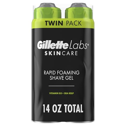 GilletteLabs Rapid Foaming Shave Gel for Men, 7oz (Pack of 2) Beauty and Personal Care Gillette Default Title