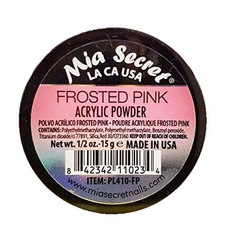Mia Secret Professional Nail System Acrylic Powder .5 oz - Frosted Pink Beauty & Personal Care Mia Secret