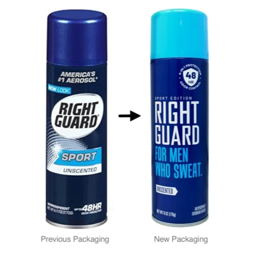 Right Guard Sport Anti-Perspirant Deodorant Spray Unscented 6 oz - 4 Pack Beauty and Personal Care Right Guard