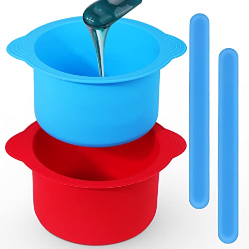 Mity rain 2pcs Silicone Wax Warmer Liner, Non-Stick Wax Pot Silicone Bowl Replacement, Reuse Wax Melt Warmer Liner With 2pcs Silicone Spatulas Beauty and Personal Care Mity rain