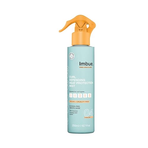Imbue Heat Protection Spray Mist For Curly Hairs Thermal Protection Anti Humidity Spray Heat protectant- Vegan and Curly Girl Compliant 200 ML Paraben