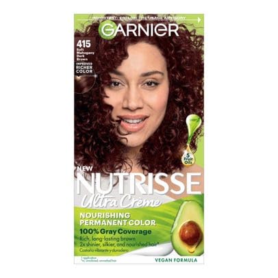 NUTRISSE Garnier Nourishing Color Creme Soft Mahogany Brown 415 (Raspberry Truffle)