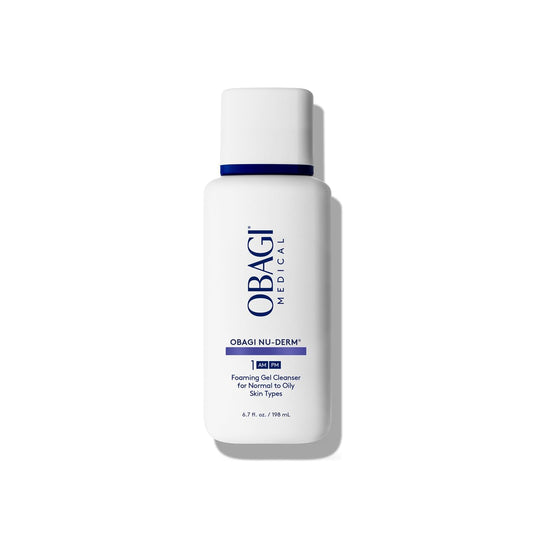 Obagi Nu-Derm Foaming Gel Cleanser for Face - Deep-Cleansing & Hydrating Facial Cleanser with Aloe Vera - For Normal to Oily Skin Types - 6.7 Oz