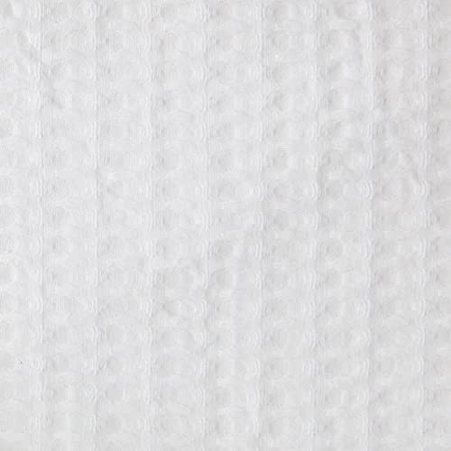 Madison Park Finley 100% Cotton Shower Curtain, Waffle Weave Texutre Minimalistic Design, Modern Bathroom Decor, Machine Washable, Fabric Privacy…