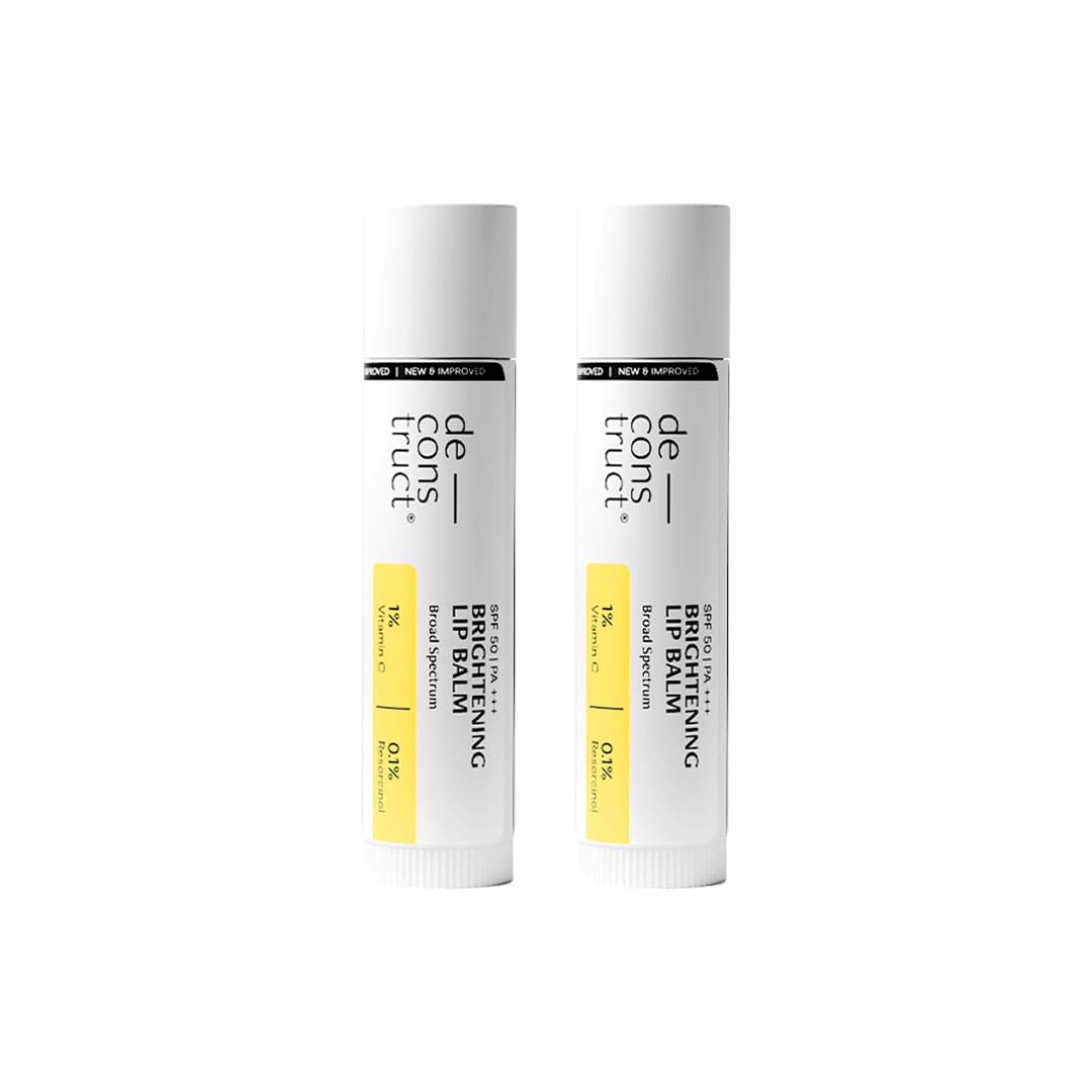 Deconstruct Brightening Lip Balm with SPF 30 - For Dark, Pigmented, Dry, Flaky Lip - SPF 30 for Sun Damage and Discoloration - Lip Balm for Glossy Beauty and Personal Care De - cons truct