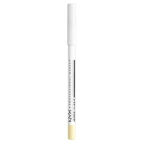 NYX PROFESSIONAL MAKEUP Faux Whites Eye Brightener, Eyeliner Pencil - Vanilla (Beige With Peach Undertones)
