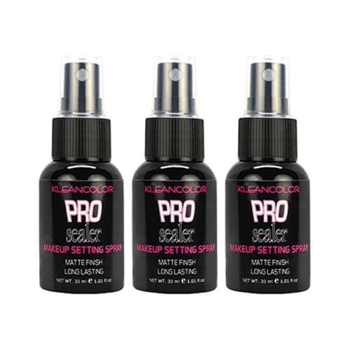 KleanColor Pro Sealer Makeup Setting Spray - Matte Finish, Set of 3