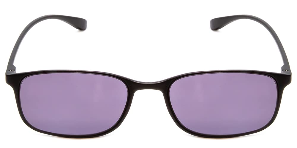 Calabria 720T Flexie Square Reading Sunglasses +6.00 Ebony Men/Women Bendable Sunglass Reader Flexible UV Protection TR90