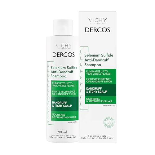 Vichy Dercos Dandruff Shampoo, Antifungal Itchy Scalp Treatment for Men & Women, Clinical Strength Selenium Sulfide, Formulated with Niacinamide Beauty and Personal Care VICHY Default Title