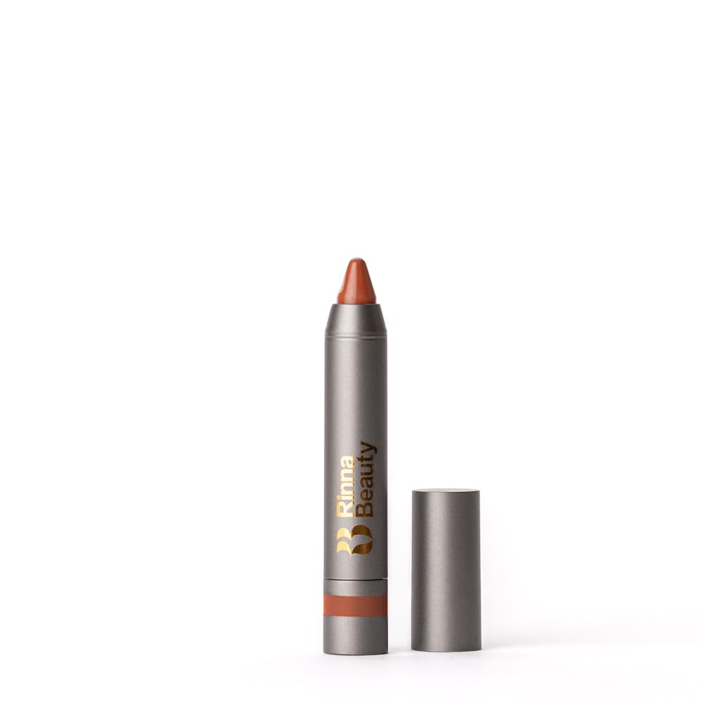 Rinna Beauty Thick Stick Lip Crayon - Rich! - Long Lasting Lipstick, Moisturizing Creamy Formula w/Hydrating Oils & Extracts, Built-In Sharpener