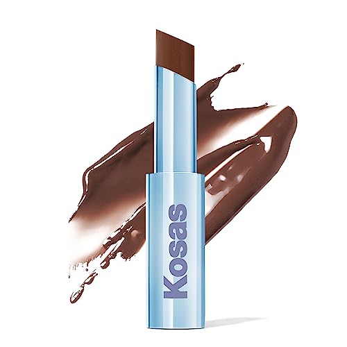 Kosas Wet Stick Moisturizing Shiny Sheer Lipstick with Ceramides, Hyaluronic acid, Peptides and Mango Butter - Soothes, Softens, and Moisturizes Lips