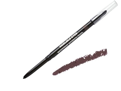 Jacqueline Kalab Indelible Eyes - Waterproof Smudge Proof Gel Eye Liner Pencil for Women with Blender Tip BROWNSTONE
