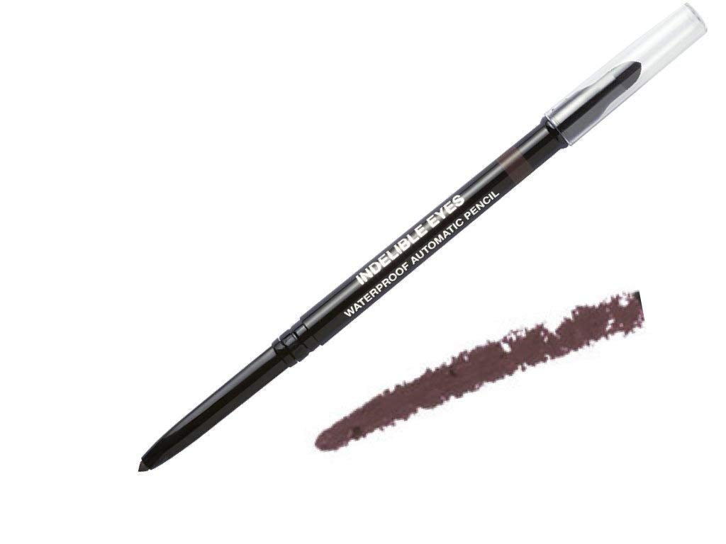 Jacqueline Kalab Indelible Eyes - Waterproof Smudge Proof Gel Eye Liner Pencil for Women with Blender Tip BROWNSTONE