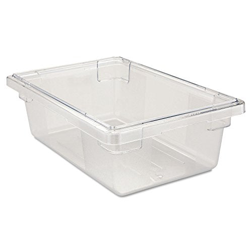 Rubbermaid Commercial Products Polycarbonate Food Storage Box/Tote, 3.5 Gallon, Clear, for Restaurant/Kitchen/Cafeteria