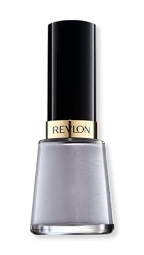 Revlon Nail Enamel, Chip Resistant Nail Polish, Glossy Shine Finish, in Black/Grey, 905 Sophisticated, 0.5 oz
